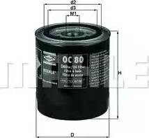 MAHLE OC 80 - Oil Filter onlydrive.pro