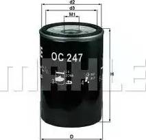 MAHLE OC 247 - Oil Filter onlydrive.pro