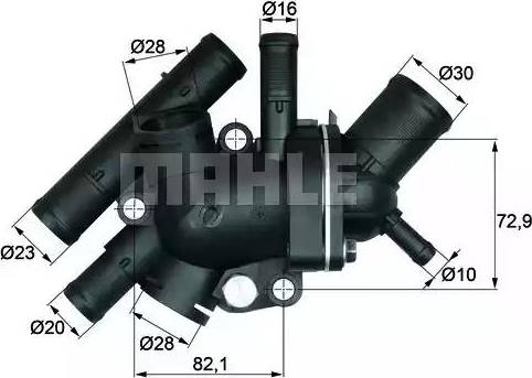 MAHLE TI 134 88 - Termostats, Dzesēšanas šķidrums onlydrive.pro