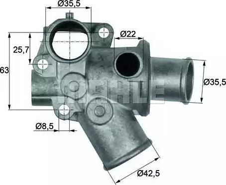 MAHLE TI 70 80D - Coolant thermostat / housing onlydrive.pro