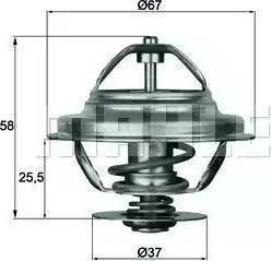 Calorstat by Vernet TH1535.80J - Coolant thermostat / housing onlydrive.pro