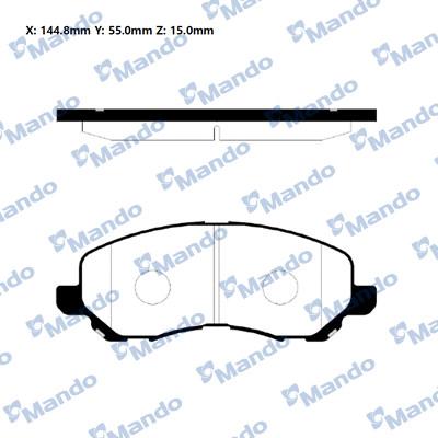 Mando RMPM06NS - Brake Pad Set, disc brake onlydrive.pro