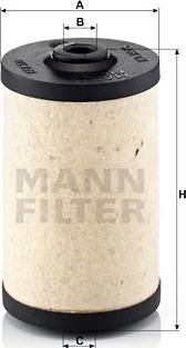 Mann-Filter BFU 700 x - Fuel filter onlydrive.pro