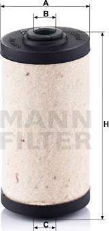 Mann-Filter BFU 707 - Fuel filter onlydrive.pro