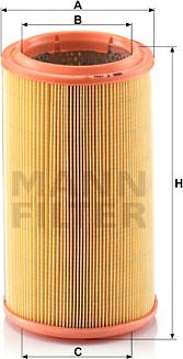 Mann-Filter C 1586 - Gaisa filtrs onlydrive.pro