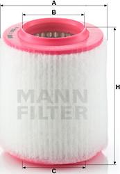 Mann-Filter C 1652/2 - Air Filter, engine onlydrive.pro