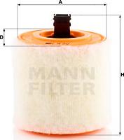 Mann-Filter C 16 012 - Воздушный фильтр, двигатель onlydrive.pro