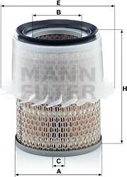 Mann-Filter C 16 148 - Воздушный фильтр, двигатель onlydrive.pro