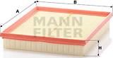 Mann-Filter C 30 130 - Воздушный фильтр, двигатель onlydrive.pro