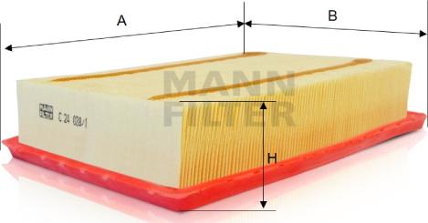 Mann-Filter C 24 028/1 - Air Filter, engine onlydrive.pro