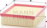 Mann-Filter C 24 123/2 - Air Filter, engine onlydrive.pro