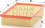 Mann-Filter C 28 100 - Воздушный фильтр, двигатель onlydrive.pro