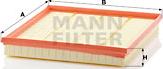 Mann-Filter C 28 125 - Воздушный фильтр, двигатель onlydrive.pro