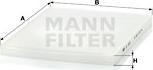 Mann-Filter CU 3059 - Фильтр воздуха в салоне onlydrive.pro