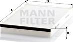 Mann-Filter CU 3054 - Фильтр воздуха в салоне onlydrive.pro