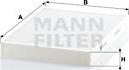 Mann-Filter CU 3037 - Фильтр воздуха в салоне onlydrive.pro