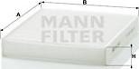 Mann-Filter CU 2440 - Фильтр воздуха в салоне onlydrive.pro