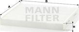 Mann-Filter CU 2544 - Фильтр воздуха в салоне onlydrive.pro