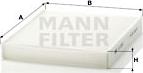 Mann-Filter CU 2533-2 - Фильтр воздуха в салоне onlydrive.pro