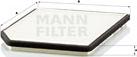 Mann-Filter CU 2525 - Filtras, salono oras onlydrive.pro