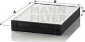 Mann-Filter CU 2647 - Filtras, salono oras onlydrive.pro