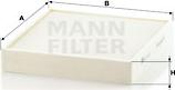 Mann-Filter CU 26 010 - Фильтр воздуха в салоне onlydrive.pro