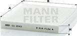 Mann-Filter CU 2043 - Фильтр воздуха в салоне onlydrive.pro