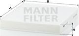 Mann-Filter CU 2141 - Фильтр воздуха в салоне onlydrive.pro