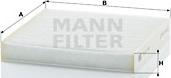 Mann-Filter CU 21 003 - Фильтр воздуха в салоне onlydrive.pro