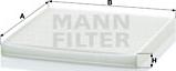 Mann-Filter CU 2131 - Фильтр воздуха в салоне onlydrive.pro