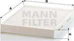 Mann-Filter CU 2842 - Filter,salongiõhk onlydrive.pro