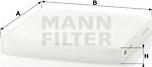 Mann-Filter CU 2358 - Filter, interior air onlydrive.pro