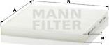 Mann-Filter CU 22 010 - Filter, interior air onlydrive.pro