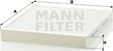 Mann-Filter CU 2757 - Suodatin, sisäilma onlydrive.pro