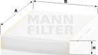 Mann-Filter CU 27 009 - Фильтр воздуха в салоне onlydrive.pro