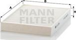 Mann-Filter CU 2736-2 - Фильтр воздуха в салоне onlydrive.pro