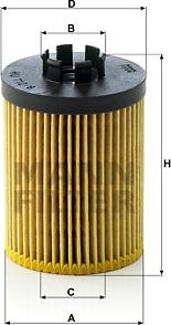 Mann-Filter HU 712/8 x - Alyvos filtras onlydrive.pro