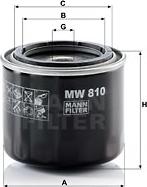 Mann-Filter MW 810 - Õlifilter onlydrive.pro