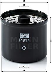 Mann-Filter P 917 x - Fuel filter onlydrive.pro
