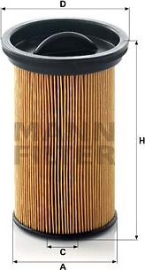 Mann-Filter PU 742 - Fuel filter onlydrive.pro