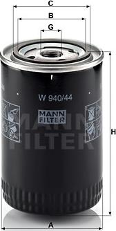 Mann-Filter W 940/44 - Oil Filter onlydrive.pro