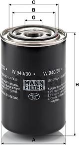 Mann-Filter W 940/30 - Oil Filter onlydrive.pro