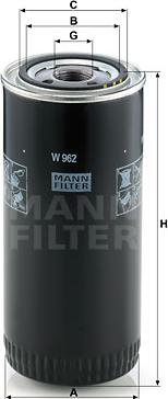 Mann-Filter W 962 - Eļļas filtrs onlydrive.pro