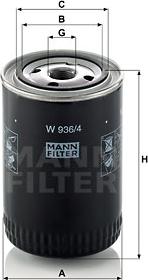 Mann-Filter W 936/4 - Oil Filter onlydrive.pro