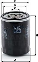 Mann-Filter W 6019 - Oil Filter onlydrive.pro