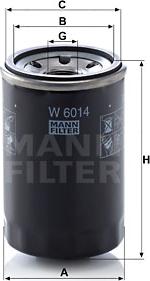 Mann-Filter W 6014 - Oil Filter onlydrive.pro