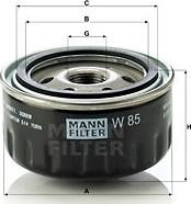 Mann-Filter W 85 - Масляный фильтр onlydrive.pro