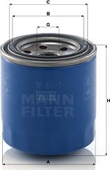 Mann-Filter W 8017 - Oil Filter onlydrive.pro