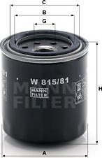 Mann-Filter W 815/81 - Oil Filter onlydrive.pro