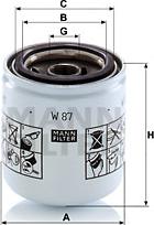 Mann-Filter W 87 - Alyvos filtras onlydrive.pro